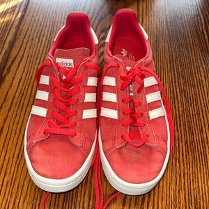 Adidas Campus Sneakers - Size 7- Red/Pink
